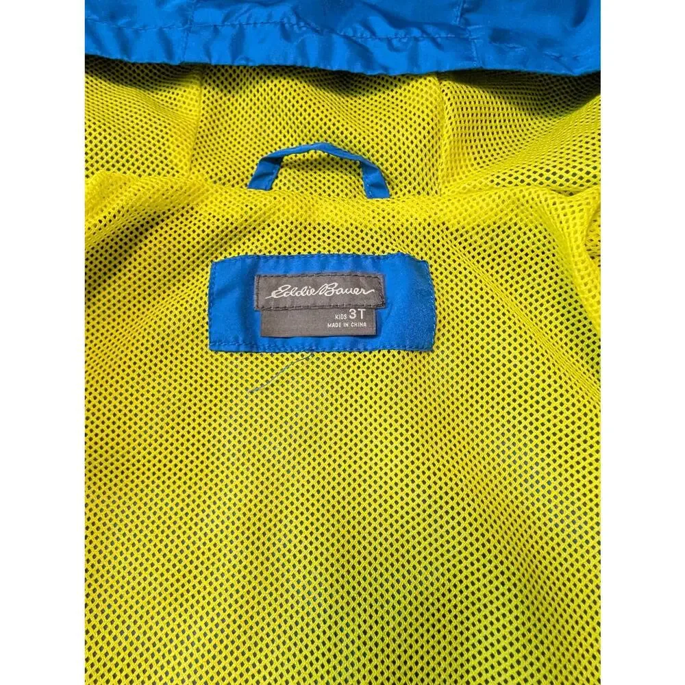 EDDIE BAUER KIDS boys WINDBREAKER/JACKET/COAT SIZE 3T, blue & yellow